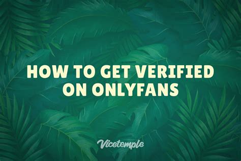 onlyfans email verification|How to Get Verified in OnlyFans